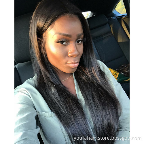 Transparent HD Lace Cuticle Aligned Human Straight Hair 4x4 Lace Closure Middle Part Virgin Hair Lace Closure with Baby Hair